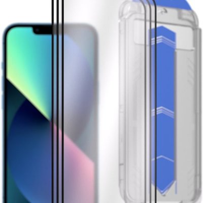 AlzaGuard 2.5D Glass EasyFit DustFree pro iPhone 13 / 13 Pro / 14 / 16e AGD-EFD6P3 – Zboží Živě