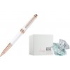 Montblanc 113324 Meisterstuck White Solitaire Red Gold Classique Rollerball