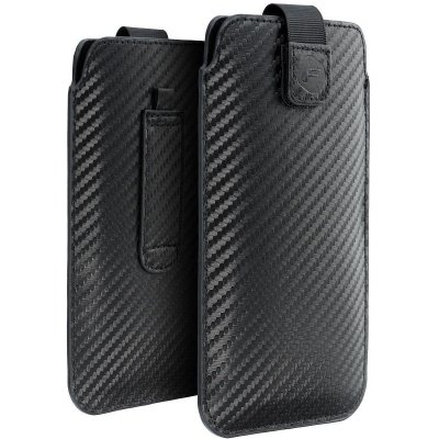 Pouzdro Forcell POCKET Carbon Model 15 SAMSUNG A41 / S20 / A6 2018 / A20e HUAWEI P20 / Y5 2019