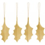 Vánoční ozdoby Holly Leaf Brass ferm LIVING – Zboží Dáma