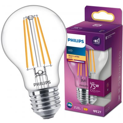 Philips Klasik LED 8,5W E27 teplá bílá – Zboží Živě
