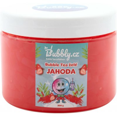 Bubbly.cz Domácí Bubble Tea Želé jahoda 0,5 kg – Zboží Dáma