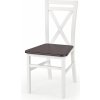 Jídelní židle MOB Delmar 2 bílá / tmavý ořech