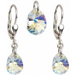 Pavona Sada šperků s krystaly Swarovski náušnice a přívěsek AB efekt slza 39083.2 – Hledejceny.cz