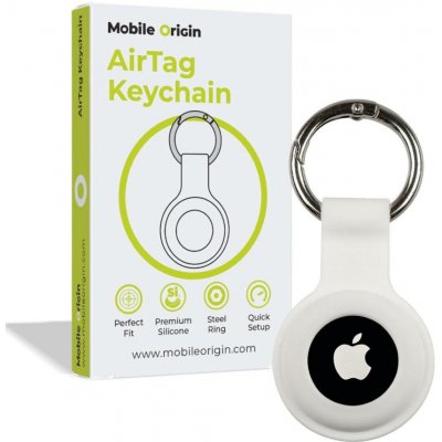 Mobile Origin AirTag klíčenka Bílá FRL-ATKC-WHT – Zboží Živě