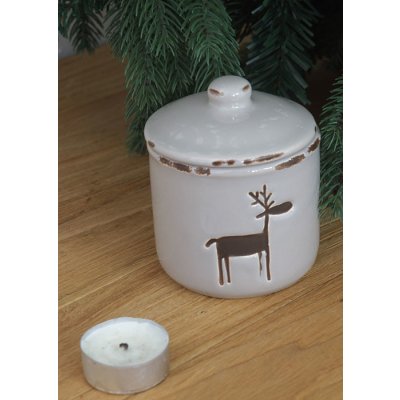 H&D HOMEDESIGN Vánoční keramika cukřenka sob výška 10 cm ADZ9120 VBE – Zboží Mobilmania