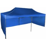 Expodum Nůžkový stan 3x6m ocelový Modrá 3 boční plachty – Zboží Dáma