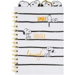 Grupo Erik Zápisník A5 kroužková vazba Smile Giggle Laugh Snoopy – Hledejceny.cz