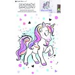 Anděl Samolepka na zeď, barevný jednorožec 42 x 60 cm 15500 – Sleviste.cz