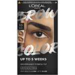 L'Oréal Paris Brow Color Semi-Permanent Eyebrow Tint barva na obočí 1.0 Black 1 ml – Zboží Mobilmania