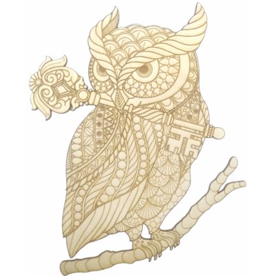 Pehucraft Dřevěná omalovánka mandala sova – Zboží Mobilmania