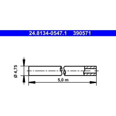 Brzdové potrubí ATE 24.8134-0547 (390571) | Zboží Auto