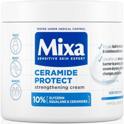 Mixa Ceramide Protect Strengthening Cream tělový krém posilující ochrannou bariéru pokožky 400 ml – Zboží Mobilmania