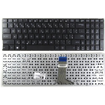 česká klávesnice Asus X502 X551 F551 R512 černá US/CZ přelepky - no frame – Zboží Mobilmania