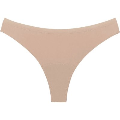 Snuggs Period Underwear Brazilian Light Tencel Lyocell Beige látkové menstruační kalhotky pro slabou menstruaci