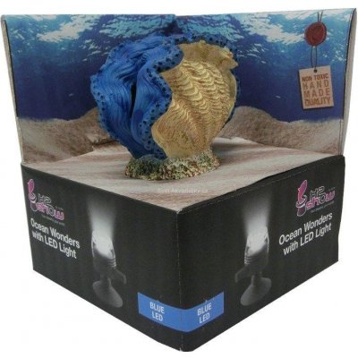 Hydor H2shOw OceanWonders Blue Clam + LED 10x6x8 cm – Zboží Mobilmania