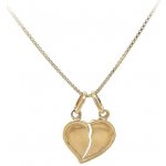 Beny Jewellery Zlatý Přívěsek Srdce pro Dva 7150579