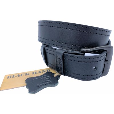 Black Hand pánský kožený pásek 003 černý