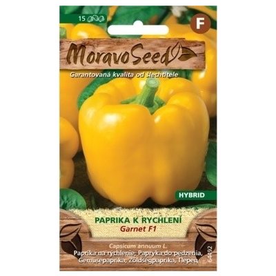 Semínka MoravoSeed Paprika zeleninová k rychlení GARNET F1, žlutá 64492 – Zboží Mobilmania