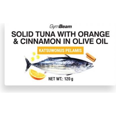 GymBeam Tuna in Olive Oil with Orange & Cinnamon 120 g – Sleviste.cz