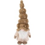 H&L Vánoční skřítek Pixie 12x12x42cm, pruhovaná čepice ANM222370 – Hledejceny.cz
