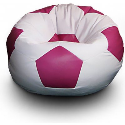 FITMANIA Fotbalový míč XL Vzor: 02 BÍLO-RŮŽOVÁ