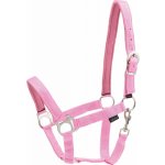 HorseGuard Ohlávka se stříbrným kováním Nylon růžová – Sleviste.cz