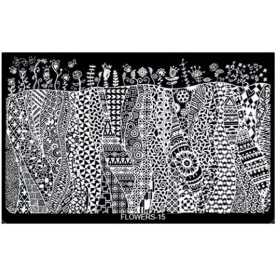 Starnails Razítkovací destička Flowers 15 – Zboží Dáma