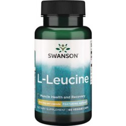 Swanson AjiPure L-Leucine Pharmaceutical Grade 60 kapslí 500 mg