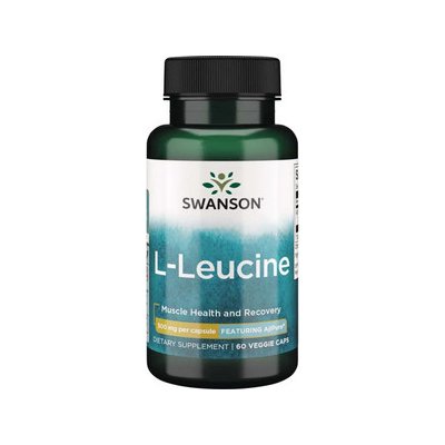 Swanson AjiPure L-Leucine Pharmaceutical Grade 60 kapslí 500 mg