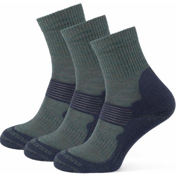 Zulu ponožky Merino Men 3-pack zelená