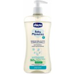 CHICCO Šampon jemný na vlasy a tělo s dávkovačem Baby Moments 92 % přírodních složek 500 ml – Zboží Dáma