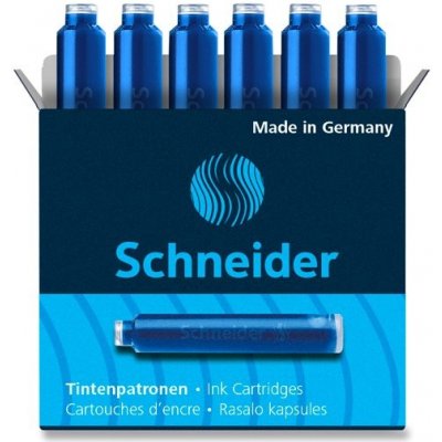 Schneider 6603 inkoustové bombičky modré 6 ks – Zboží Živě