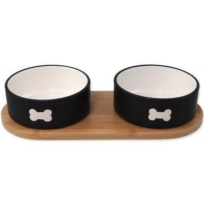 Plaček good Set DOG FANTASY misky keramické s podtáckem kost 2x 13 x 5,5 cm 400 ml – Hledejceny.cz