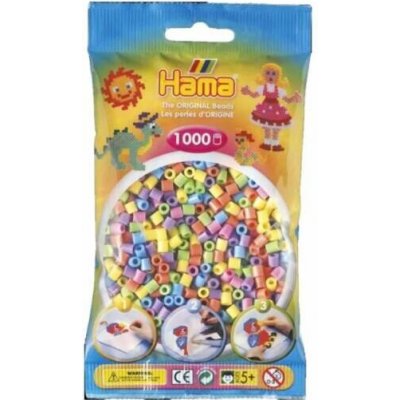 Zažehlovací korálky Hama MIDI pastelové barvy 1000ks v sáčku – Sleviste.cz