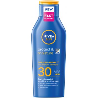 Nivea Sun Protect & Moisture hydratační mléko na opalování SPF30 400 ml – Zboží Dáma Nivea Sun Protect & Moisture hydratační mléko na opalování SPF30 400 ml – Zboží Dáma