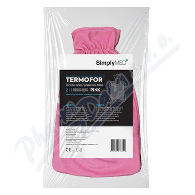 SUZHOU TEXNET CO.,LTD SimplyMed Termofor s fleesovým obalem Pink 2L – Zboží Mobilmania