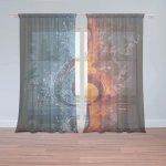 Záclony Ohnivý klíč: 2 ks - 150x250 cm - Sablio – Hledejceny.cz
