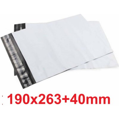 Plastová obálka transportní 190x263+40mm - bílá [1 ks] – Zboží Živě