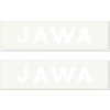 Samolepka Jawa - bílá 14,5x4 - 2Ks