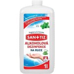 Sanitiz alkoholová dezinfekce na ruce parfém máta obsahuje Aloe Vera 1 l – Zboží Dáma