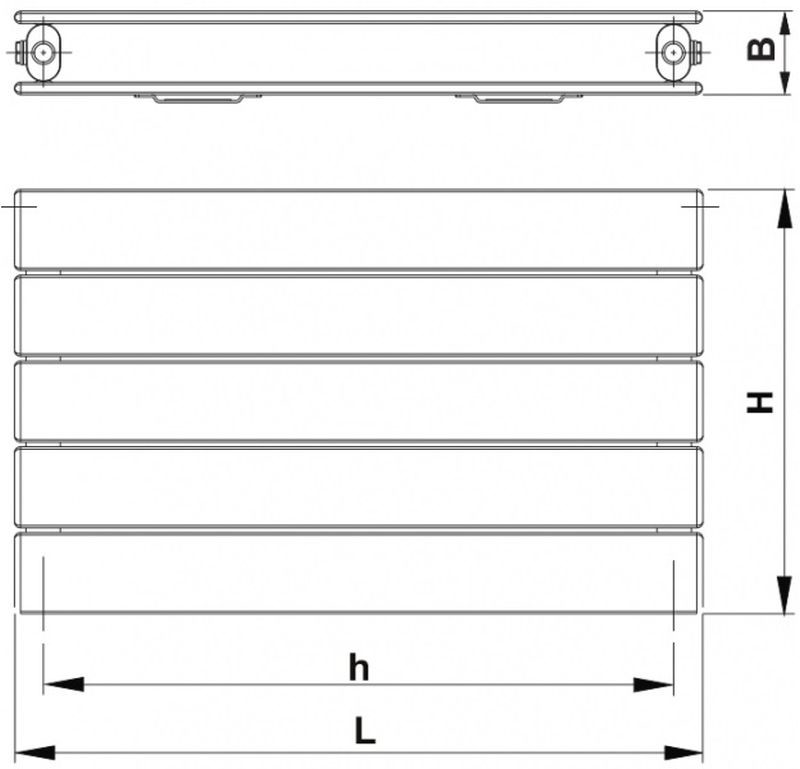 Korado Koratherm Horizontal K21H09581400-10 958 mm x 1400 mm