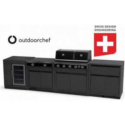 Outdoorchef Venkovní modulární kuchyň SET 1 HEAT X-415/245 30MB GRANIT – Hledejceny.cz