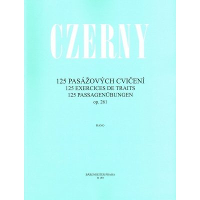 125 pasážových cvičení op. 261 Carl Czerny – Sleviste.cz