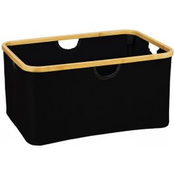 Kesper úložný box s bambusovým rámem XXL 57 x 37 x 26 cm černá