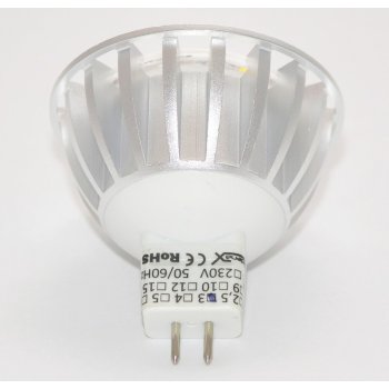 G21 LED žárovka G5.3 MR16 3SMD 12V 3W 330lm bílá