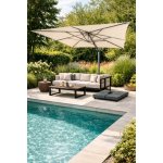 Hartman Zahradní slunečník Solar flex s bočním stíněním 300x300cm natural – Hledejceny.cz
