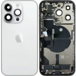 Kryt Apple iPhone 14 Pro zadní Housing s Malými Díly Stříbrný