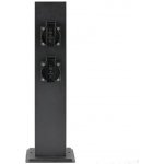 Kobi Venkovní zásuvkový sloupek 4 zásuvka ZENVIO 230V Černý – Hledejceny.cz