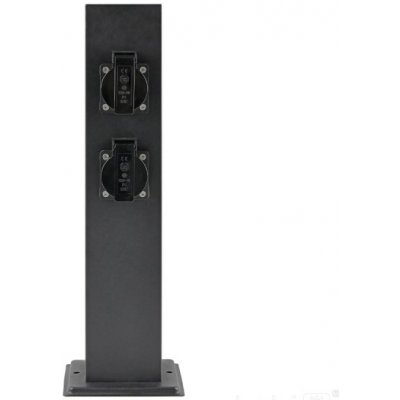 Kobi Venkovní zásuvkový sloupek 4 zásuvka ZENVIO 230V Černý – Hledejceny.cz